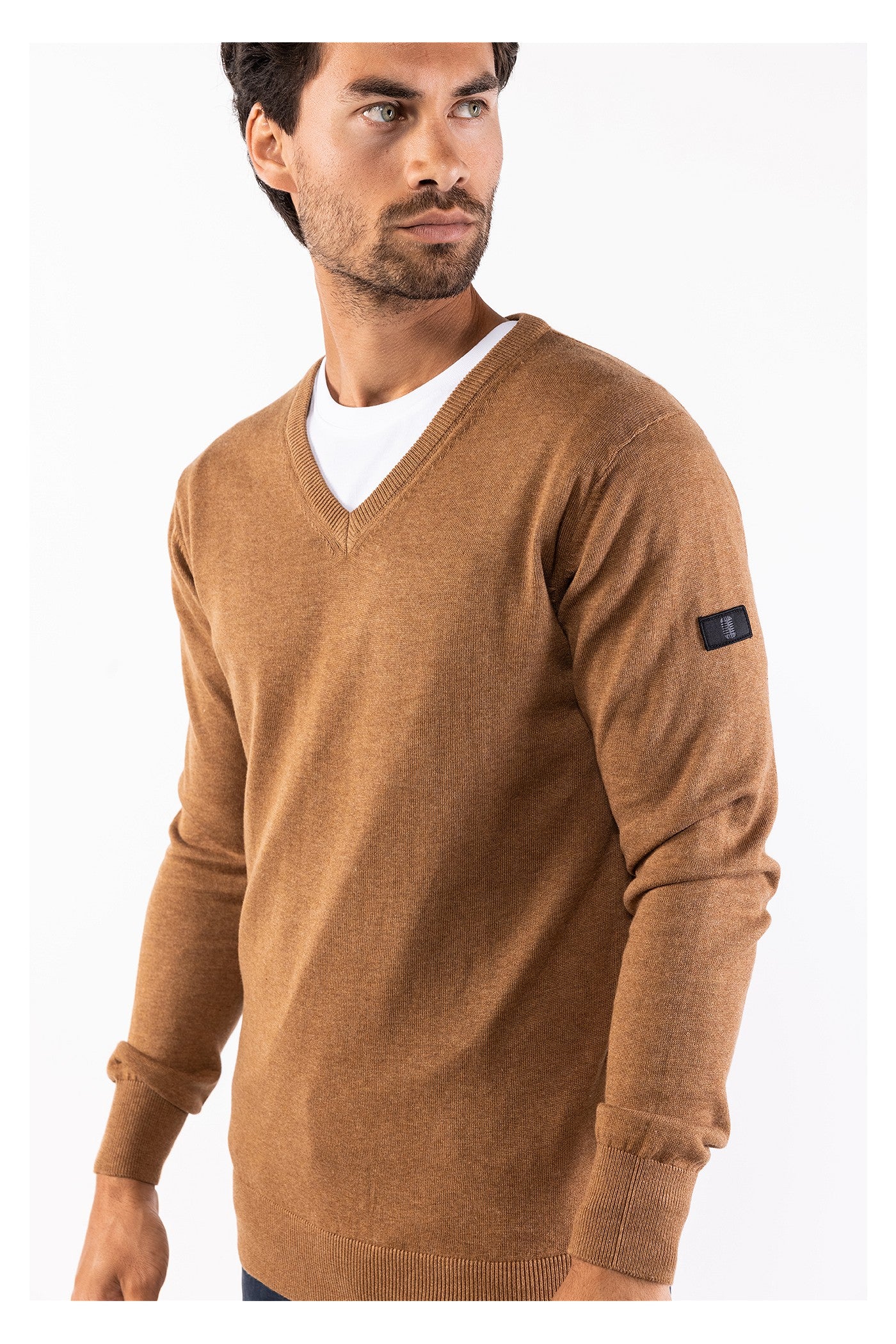 Al V-neck knitted pullover