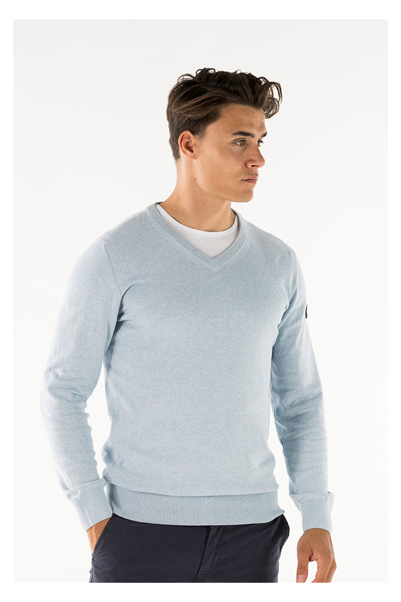 Al V-neck knitted pullover