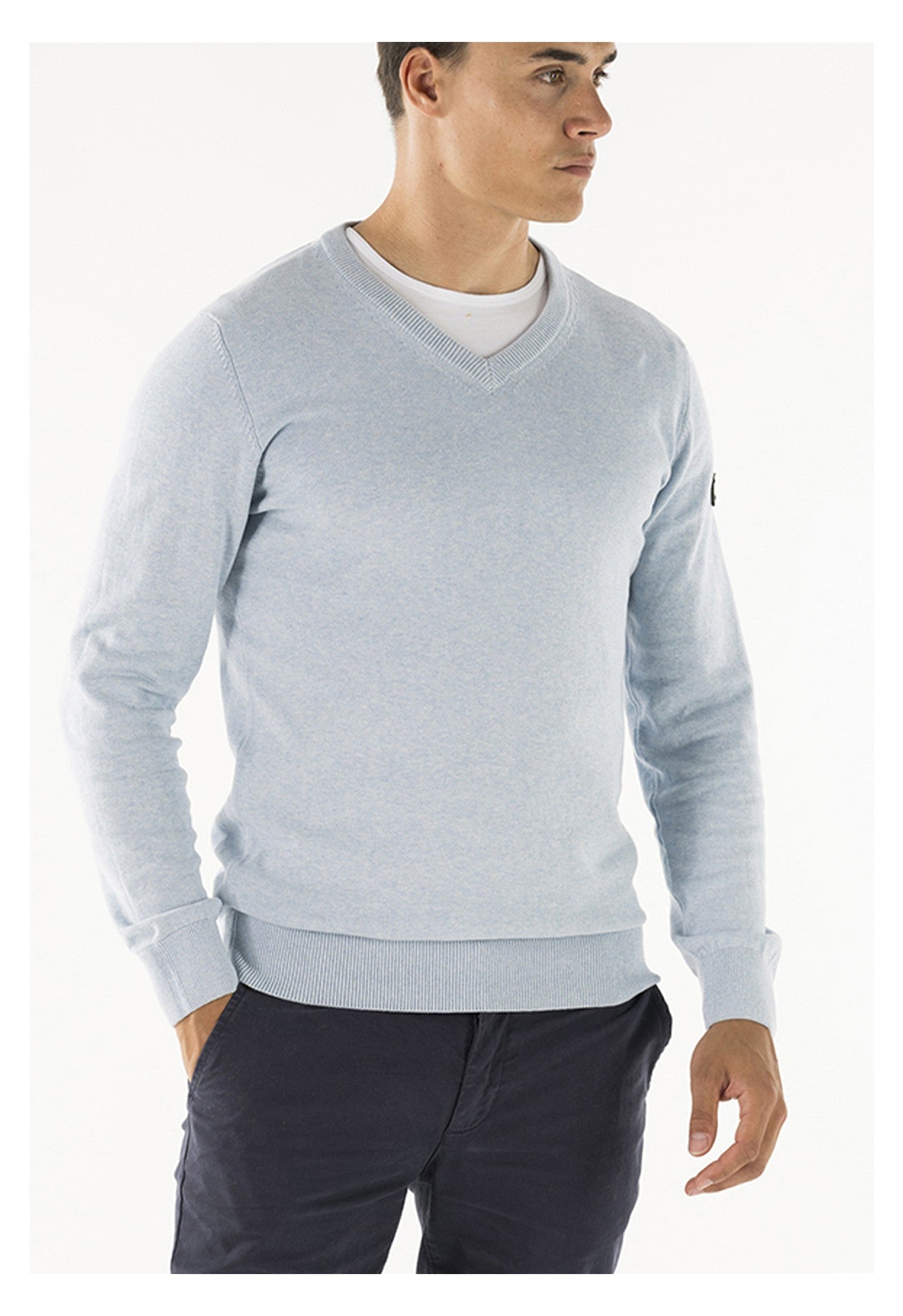 Al V-neck knitted pullover