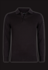 Brad long sleeve knitted polo