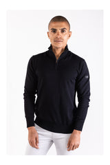 Lewis zip knitted pullover