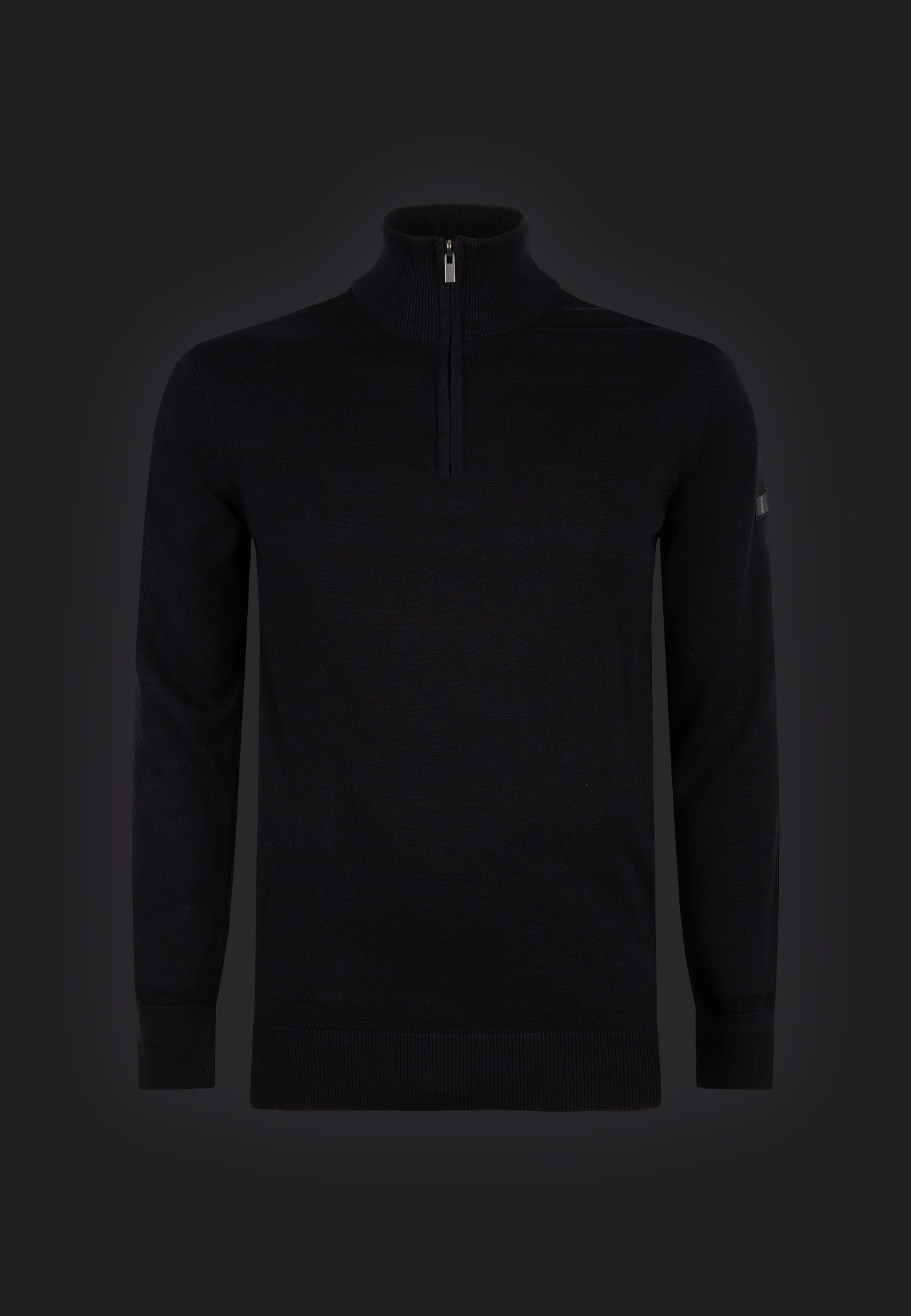 Lewis zip knitted pullover