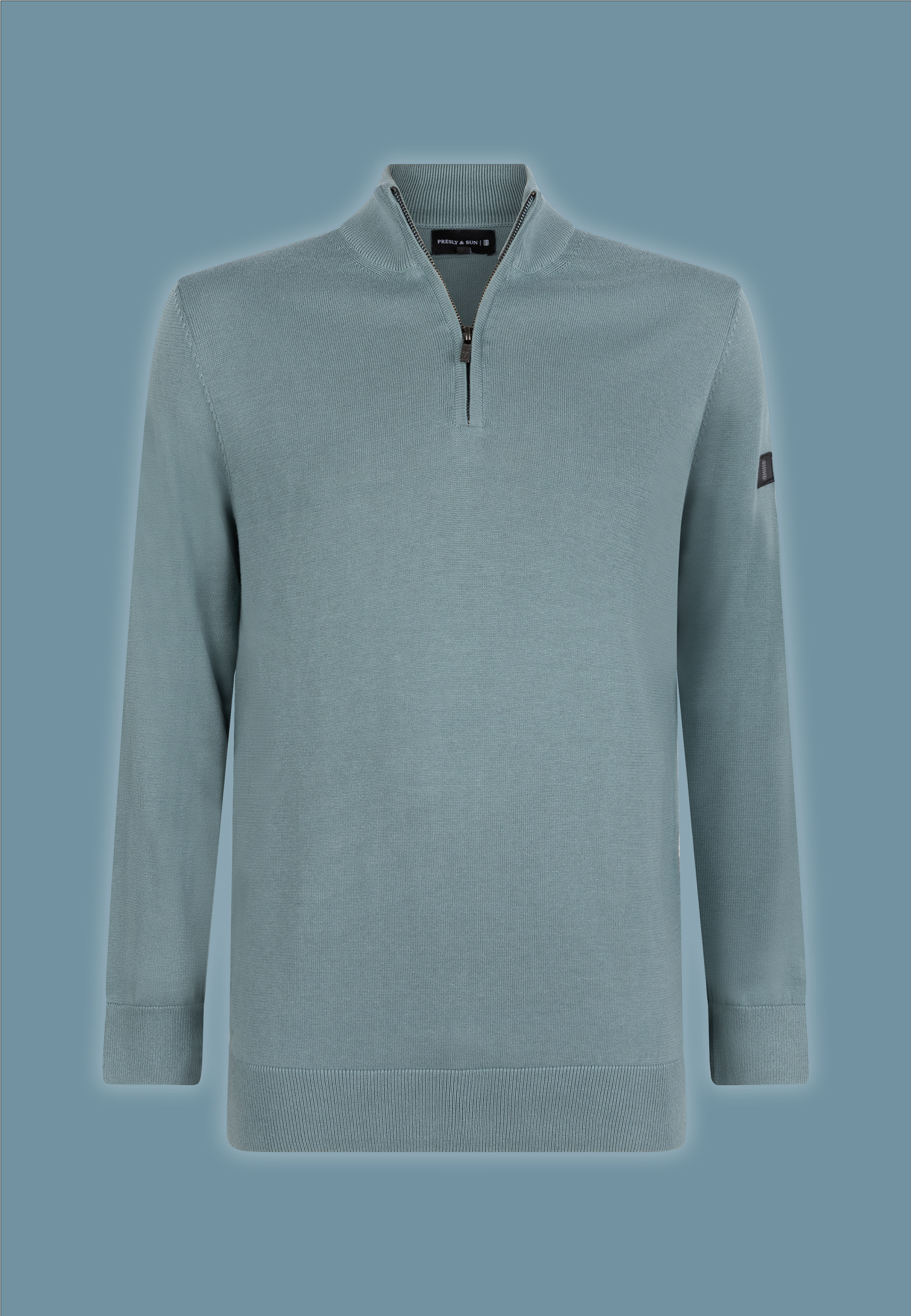 Lewis zip knitted pullover