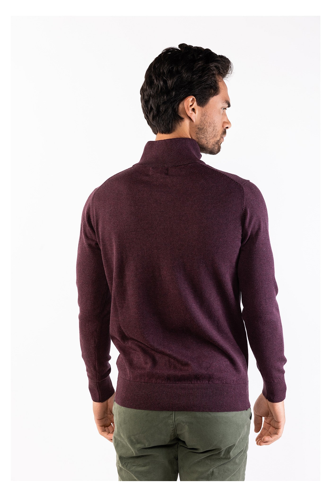 Lewis zip knitted pullover