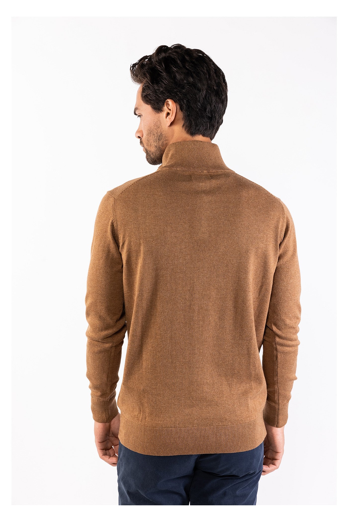 Lewis zip knitted pullover