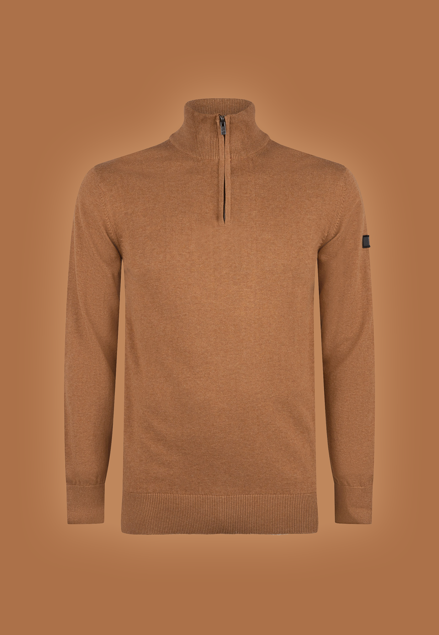 Lewis zip knitted pullover