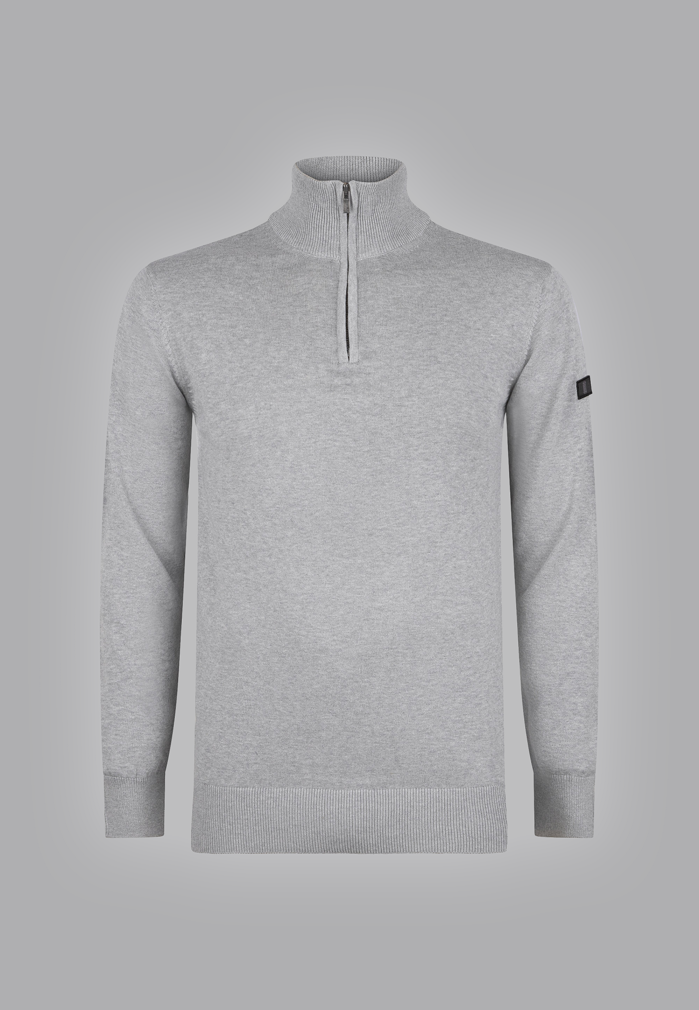 Lewis zip knitted pullover