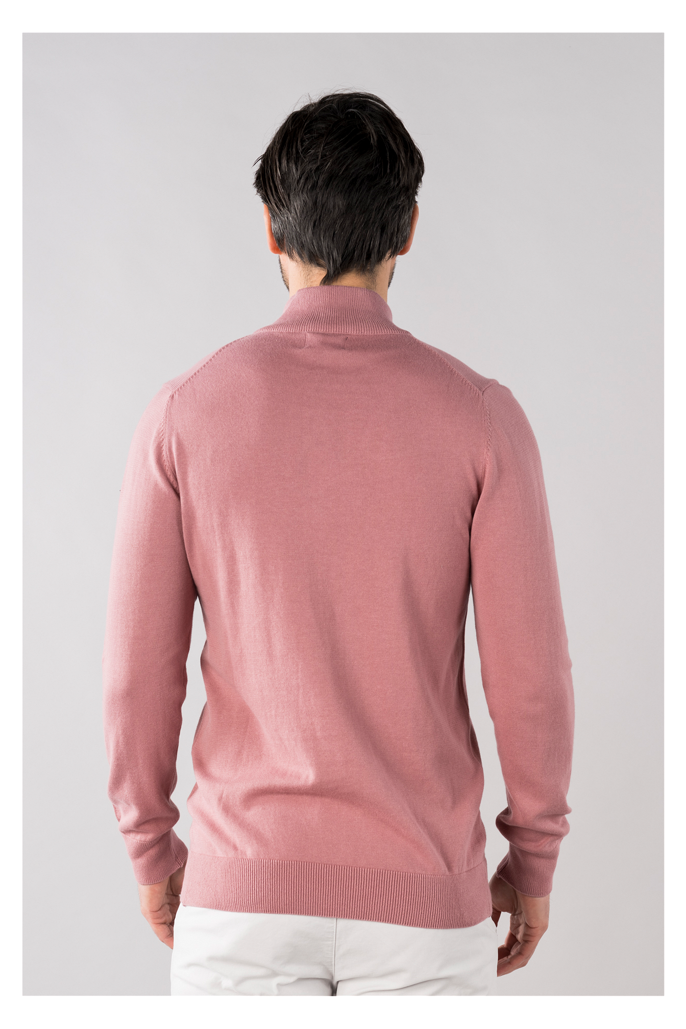 Lewis zip knitted pullover