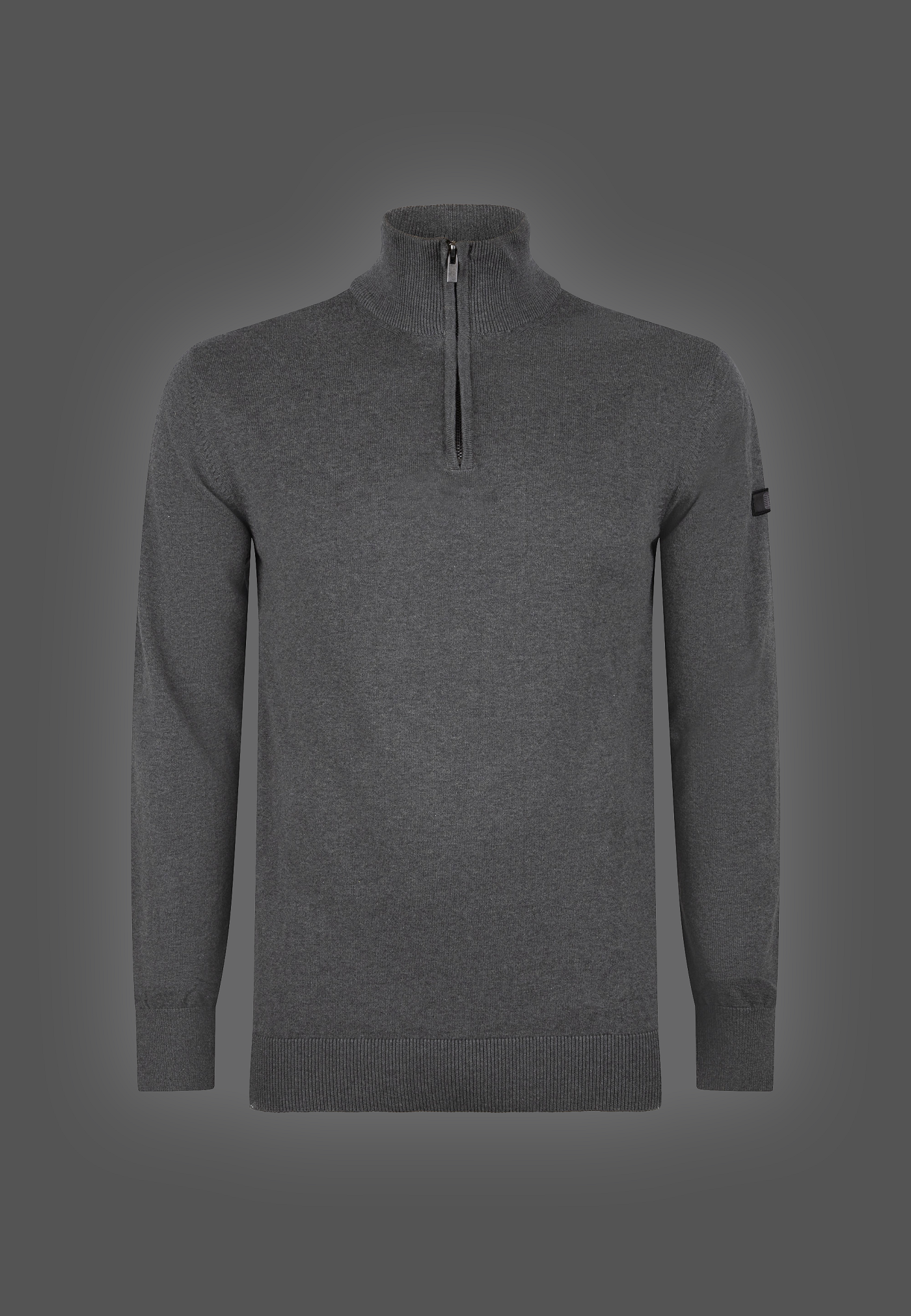 Lewis zip knitted pullover