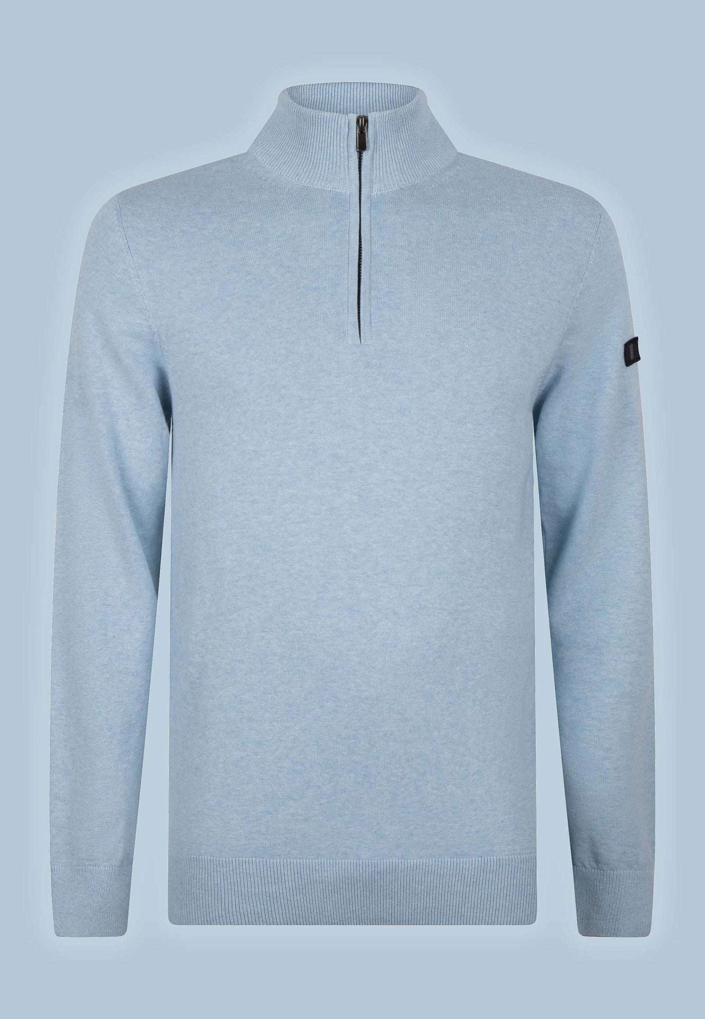 Lewis zip knitted pullover