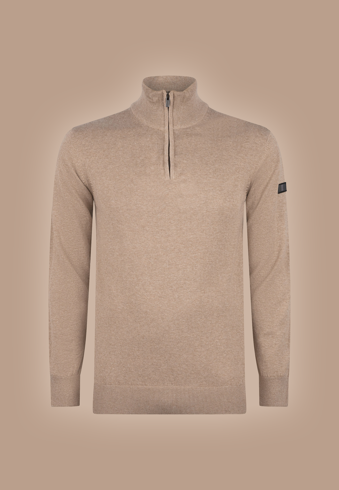 Lewis zip knitted pullover