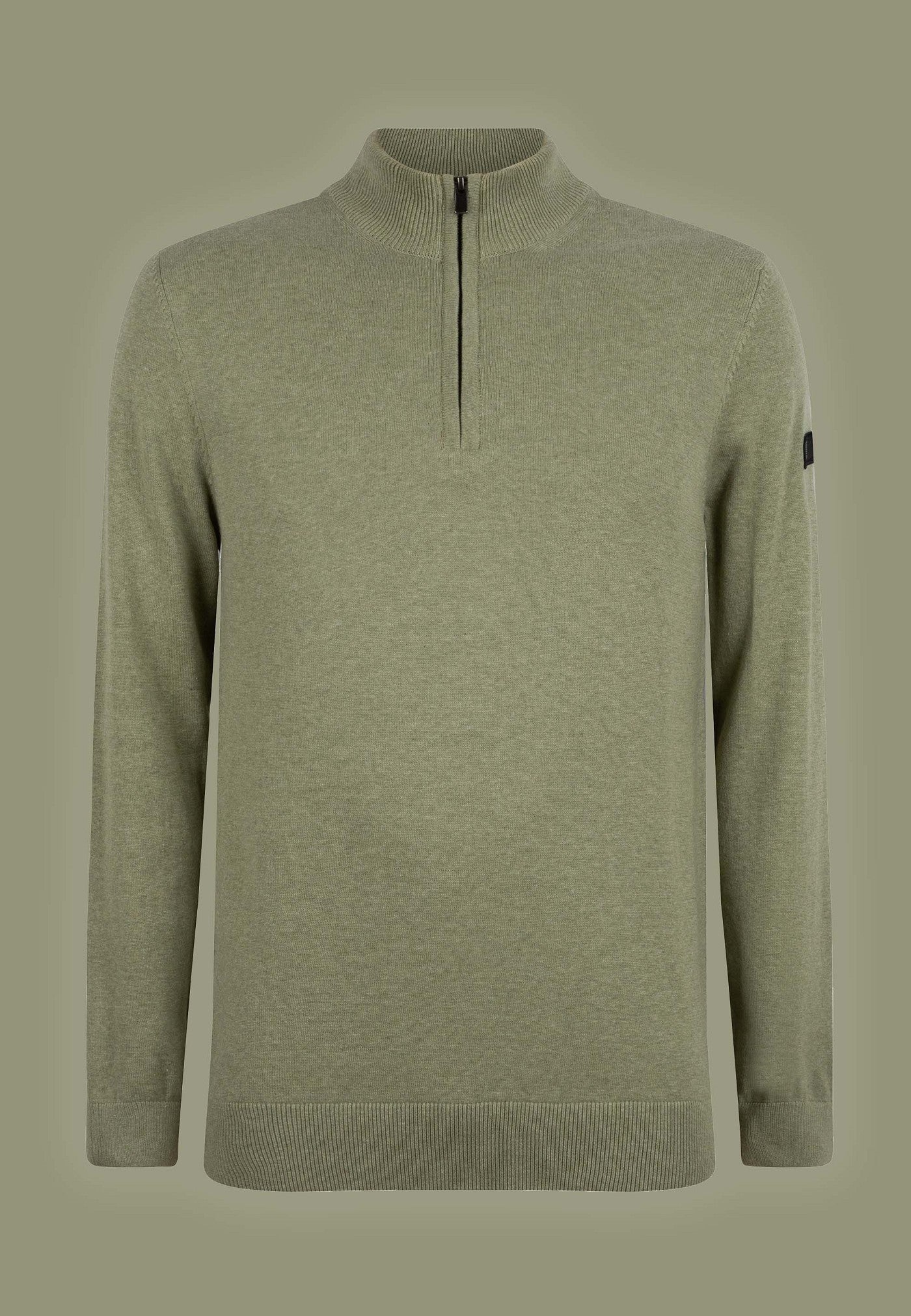 Lewis zip knitted pullover