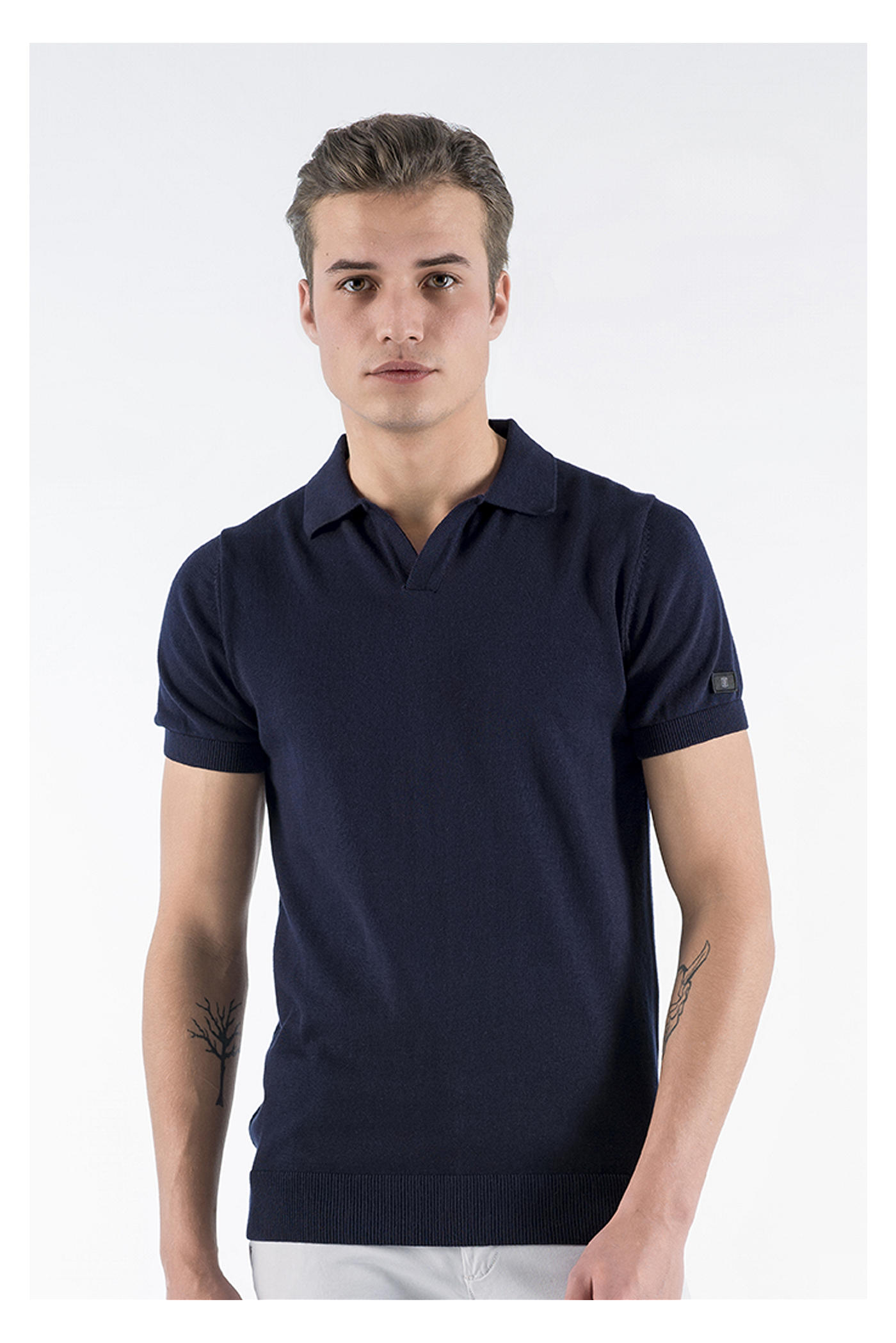 Luca knitted polo