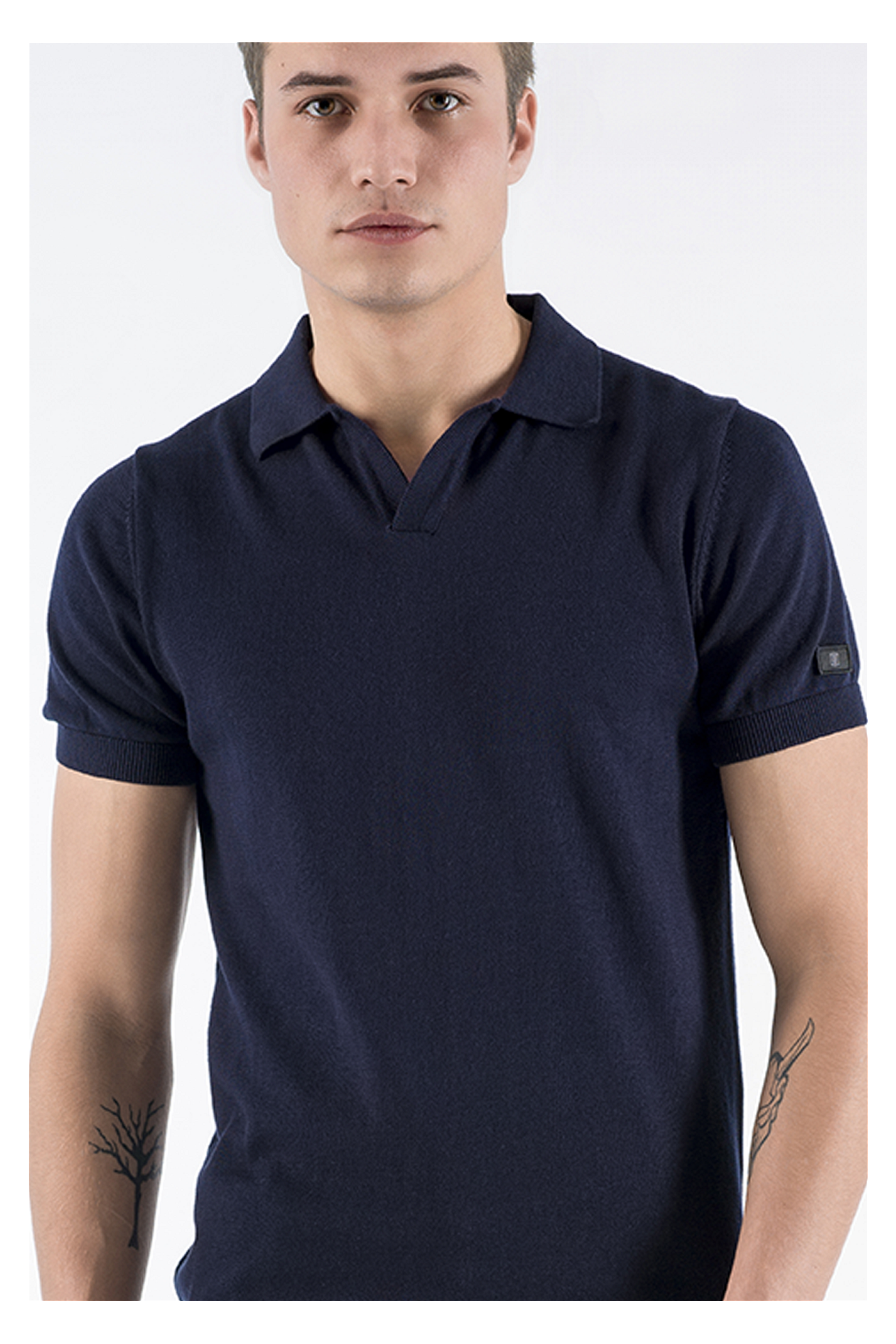 Luca knitted polo